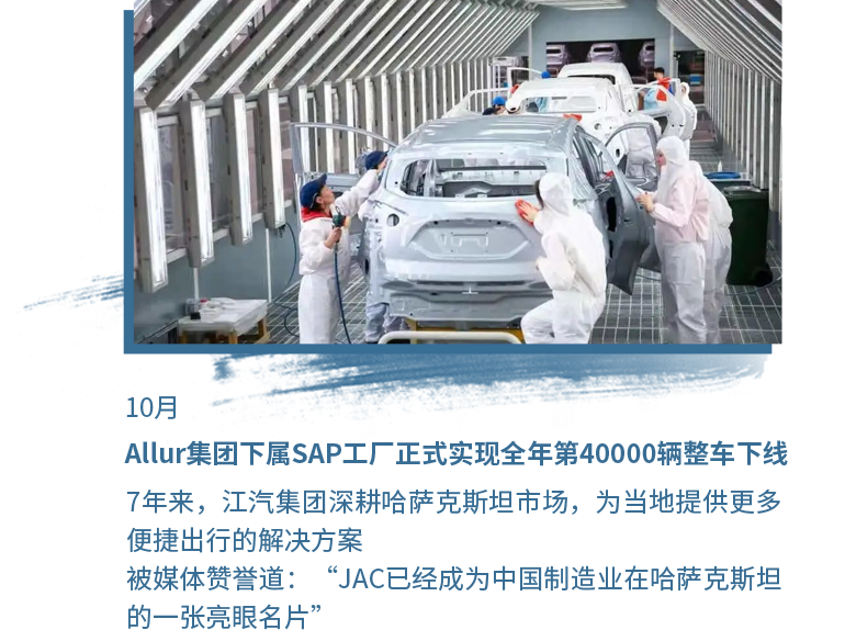 10月 Allur集团下属SAP工厂正式实现全年第40000辆整车下线